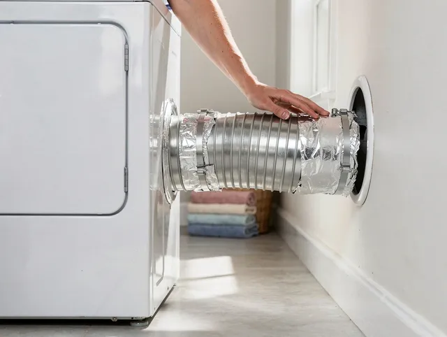 Professional dryer vent hose installation by Cerritos Dryer Vent Cleaning in Cerritos